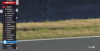 F1日本大奖赛二练：皮亚斯特里全场最快，四次红旗，两次草地着火